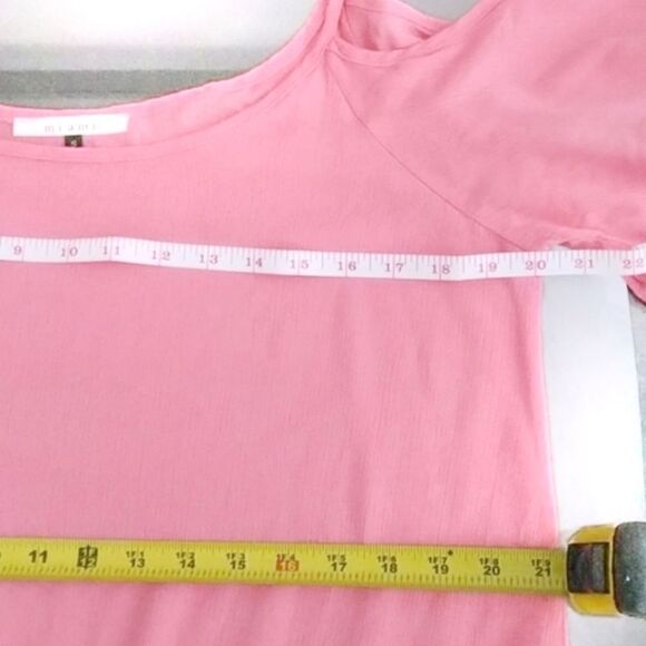 Miami Pink Cold Shoulder Boho Cami Top sz S - Picture 6 of 8